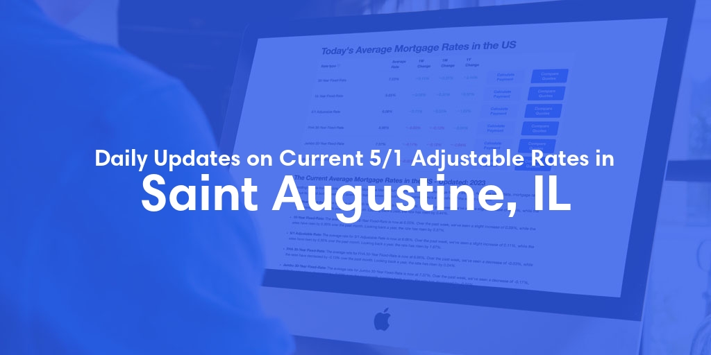 The Current Average 5/1 Adjustable Mortgage Rates in Saint Augustine, IL - Updated: Wed, May 15, 2024