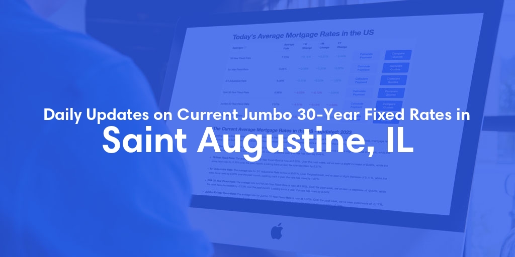 The Current Average Jumbo 30-Year Fixed Mortgage Rates in Saint Augustine, IL - Updated: Wed, May 15, 2024