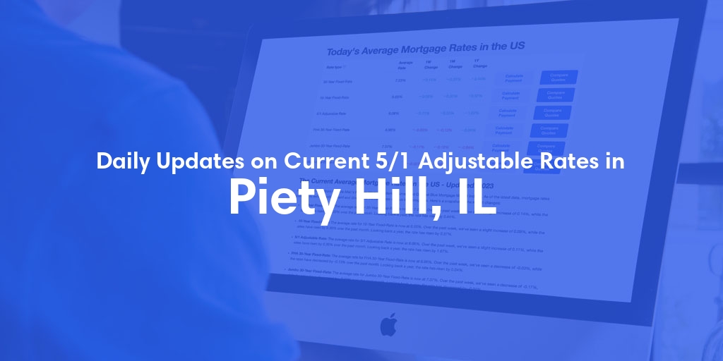 The Current Average 5/1 Adjustable Mortgage Rates in Piety Hill, IL - Updated: Fri, May 10, 2024