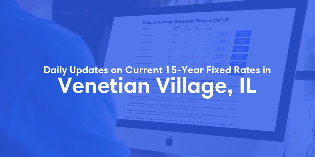 The Current Average 15-Year Fixed Mortgage Rates in Venetian Village, IL - Updated: Sat, May 18, 2024