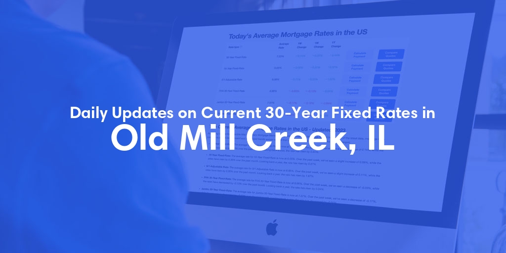The Current Average 30-Year Fixed Mortgage Rates in Old Mill Creek, IL - Updated: Wed, May 22, 2024
