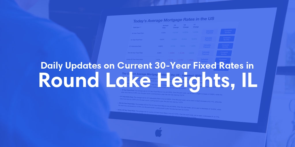 The Current Average 30-Year Fixed Mortgage Rates in Round Lake Heights, IL - Updated: Sat, May 18, 2024