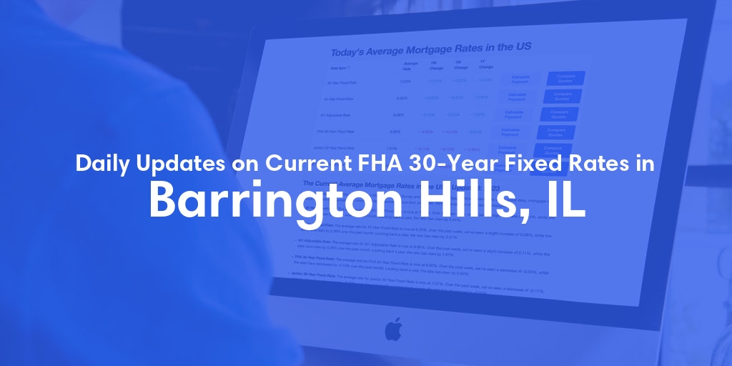 The Current Average FHA 30-Year Fixed Mortgage Rates in Barrington Hills, IL - Updated: Sat, May 18, 2024