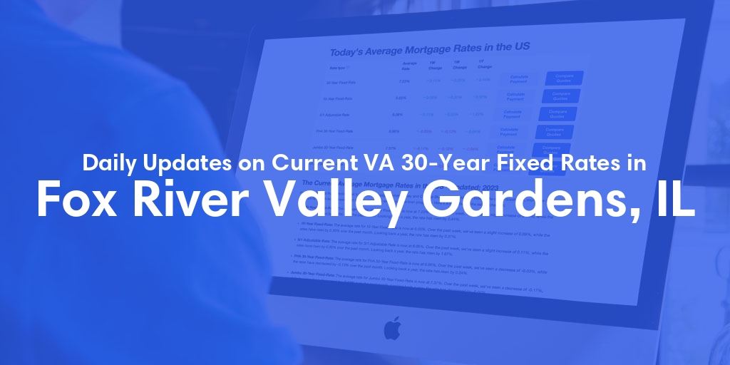 The Current Average VA 30-Year Fixed Mortgage Rates in Fox River Valley Gardens, IL - Updated: Sat, May 4, 2024