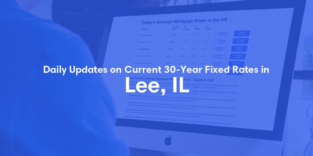 The Current Average 30-Year Fixed Mortgage Rates in Lee, IL - Updated: Sat, May 18, 2024