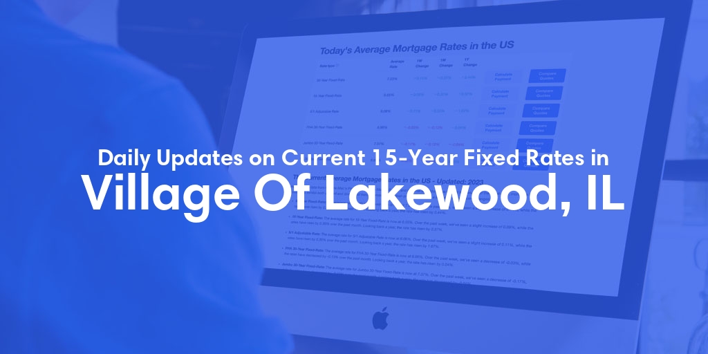 The Current Average 15-Year Fixed Mortgage Rates in Village Of Lakewood, IL - Updated: Wed, May 8, 2024