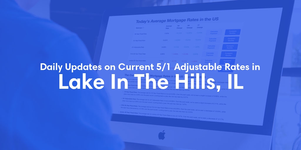 The Current Average 5/1 Adjustable Mortgage Rates in Lake In The Hills, IL - Updated: Thu, May 9, 2024