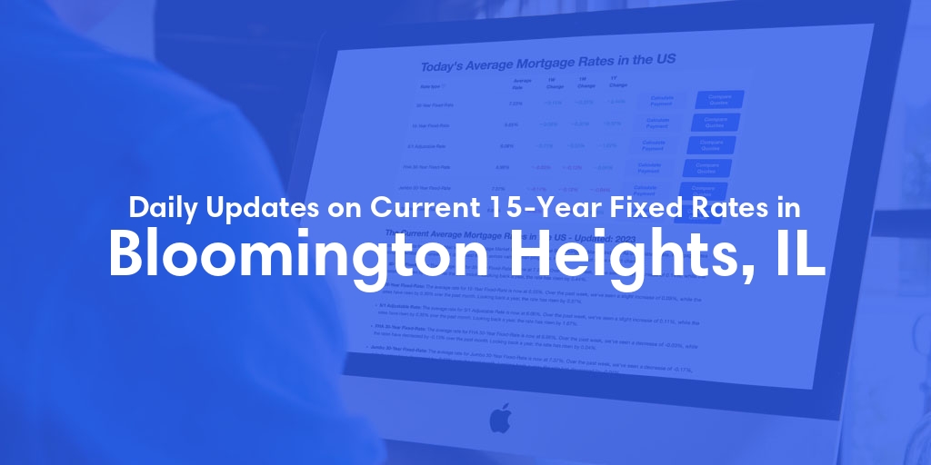 The Current Average 15-Year Fixed Mortgage Rates in Bloomington Heights, IL - Updated: Thu, May 16, 2024