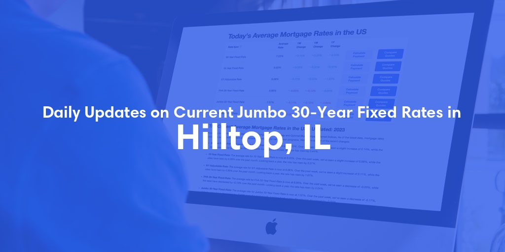 The Current Average Jumbo 30-Year Fixed Mortgage Rates in Hilltop, IL - Updated: Wed, May 15, 2024