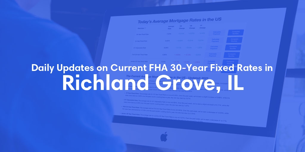 The Current Average FHA 30-Year Fixed Mortgage Rates in Richland Grove, IL - Updated: Tue, May 14, 2024