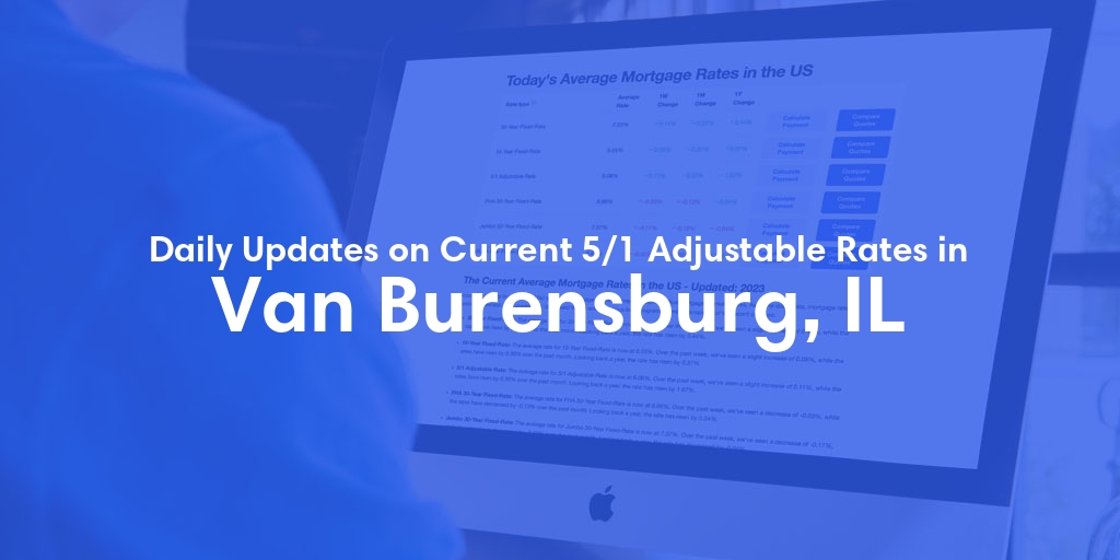 The Current Average 5/1 Adjustable Mortgage Rates in Van Burensburg, IL - Updated: Mon, May 20, 2024