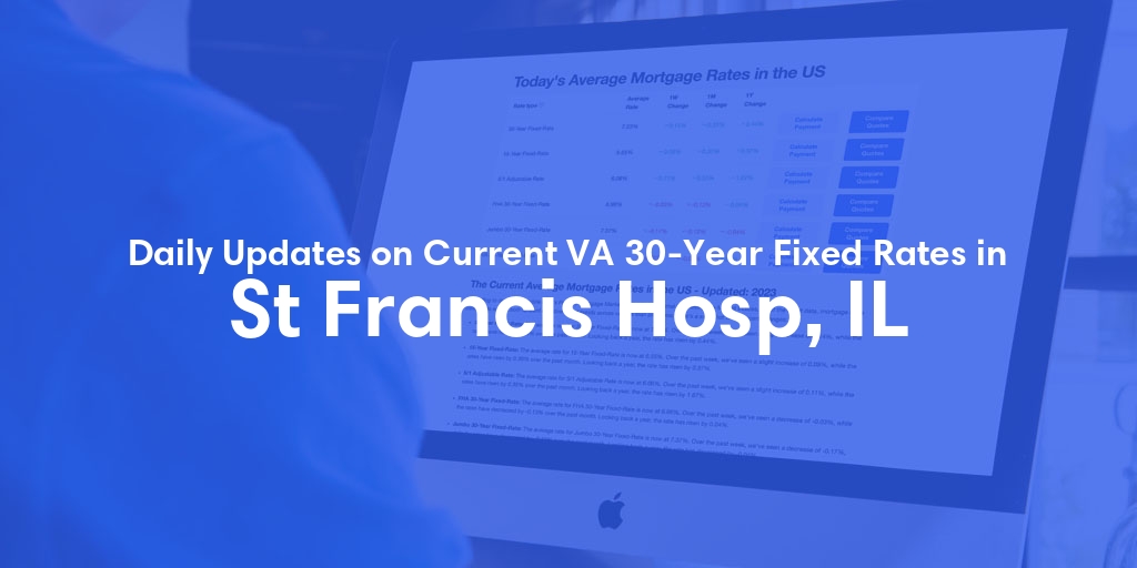 The Current Average VA 30-Year Fixed Mortgage Rates in St Francis Hosp, IL - Updated: Fri, May 3, 2024