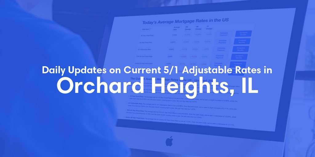 The Current Average 5/1 Adjustable Mortgage Rates in Orchard Heights, IL - Updated: Wed, May 15, 2024