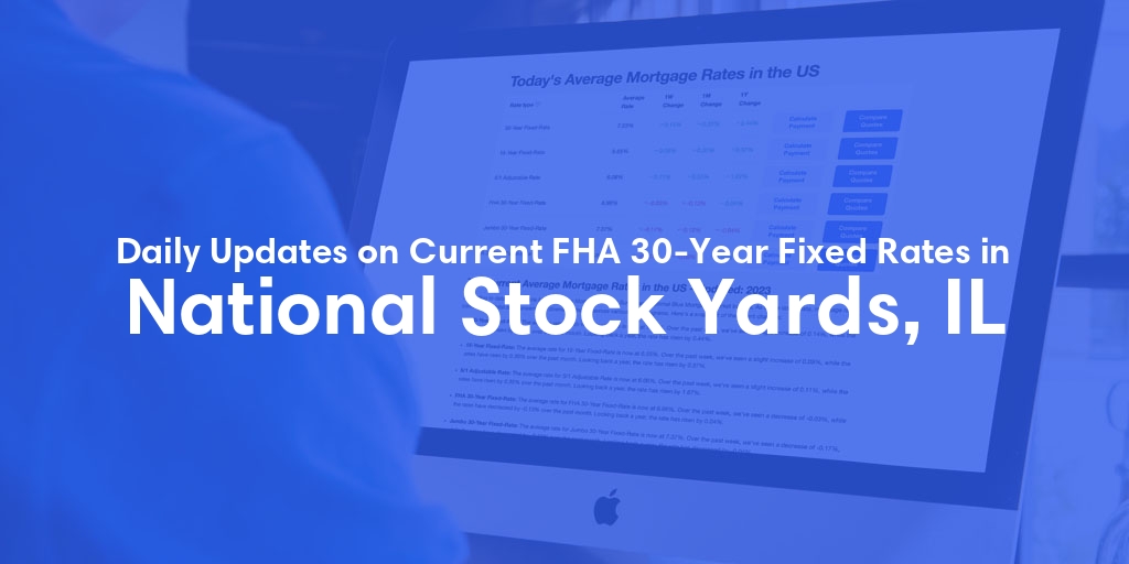The Current Average FHA 30-Year Fixed Mortgage Rates in National Stock Yards, IL - Updated: Tue, May 21, 2024