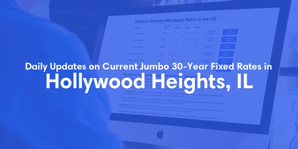 The Current Average Jumbo 30-Year Fixed Mortgage Rates in Hollywood Heights, IL - Updated: Tue, May 21, 2024