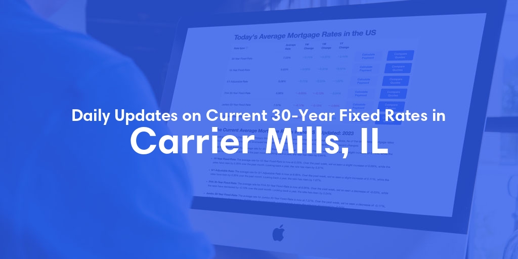 The Current Average 30-Year Fixed Mortgage Rates in Carrier Mills, IL - Updated: Mon, May 13, 2024