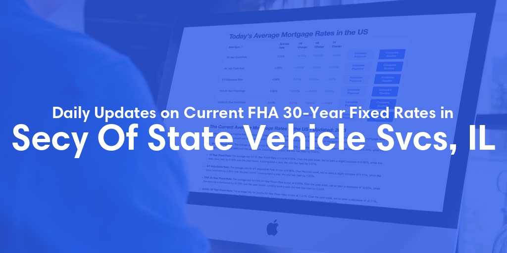 The Current Average FHA 30-Year Fixed Mortgage Rates in Secy Of State Vehicle Svcs, IL - Updated: Thu, May 16, 2024