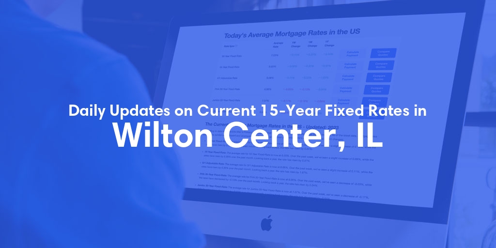 The Current Average 15-Year Fixed Mortgage Rates in Wilton Center, IL - Updated: Fri, May 17, 2024
