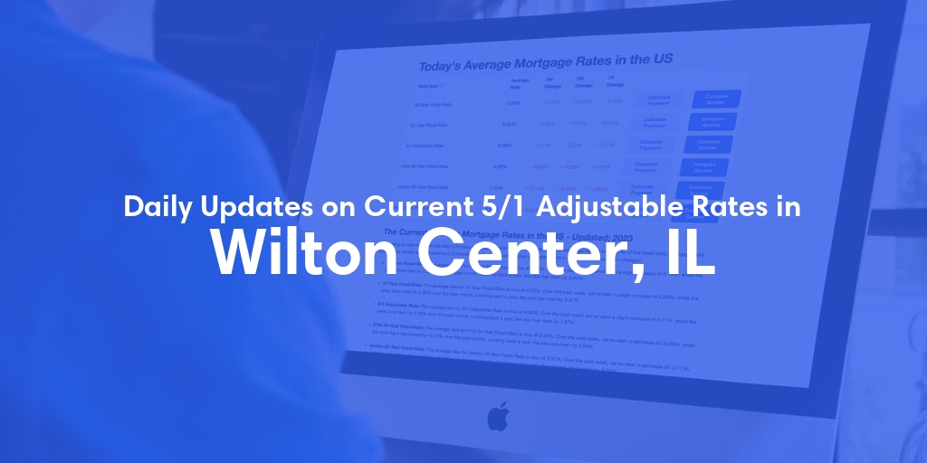 The Current Average 5/1 Adjustable Mortgage Rates in Wilton Center, IL - Updated: Fri, May 17, 2024