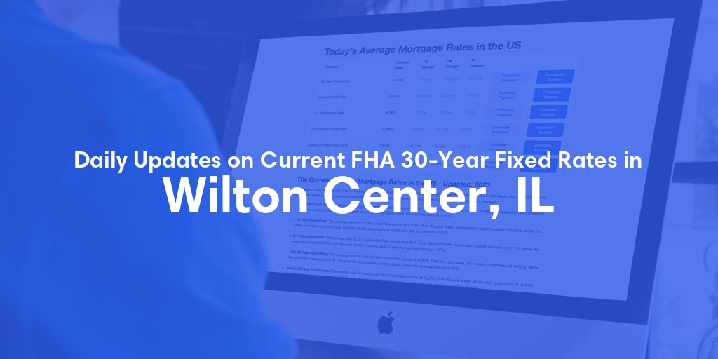 The Current Average FHA 30-Year Fixed Mortgage Rates in Wilton Center, IL - Updated: Sat, May 18, 2024