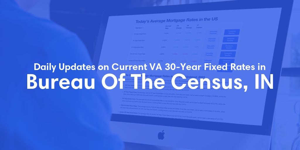 The Current Average VA 30-Year Fixed Mortgage Rates in Bureau Of The Census, IN - Updated: Thu, May 2, 2024