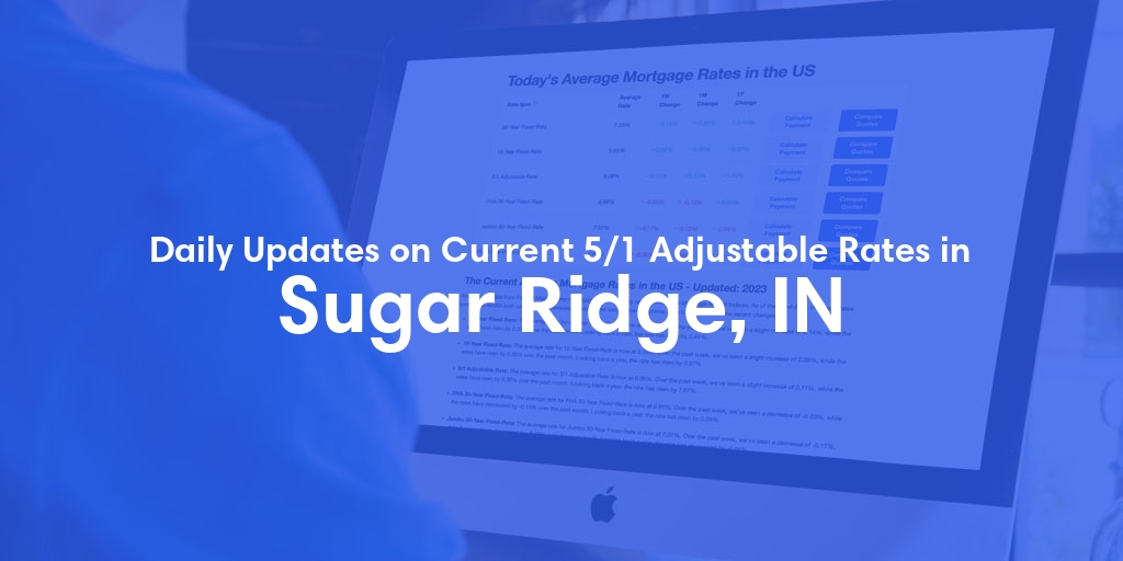 The Current Average 5/1 Adjustable Mortgage Rates in Sugar Ridge, IN - Updated: Mon, May 27, 2024