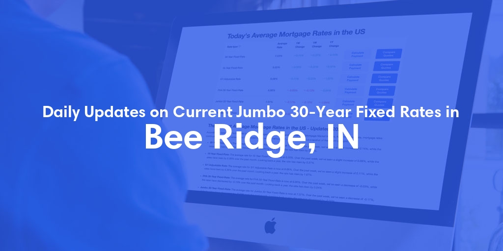 The Current Average Jumbo 30-Year Fixed Mortgage Rates in Bee Ridge, IN - Updated: Tue, May 28, 2024