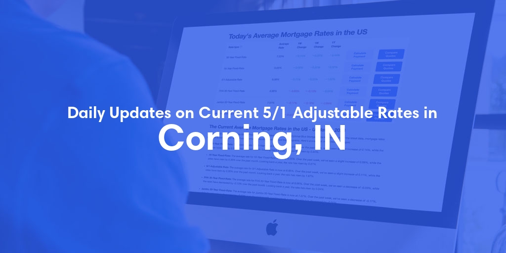 The Current Average 5/1 Adjustable Mortgage Rates in Corning, IN - Updated: Fri, May 17, 2024