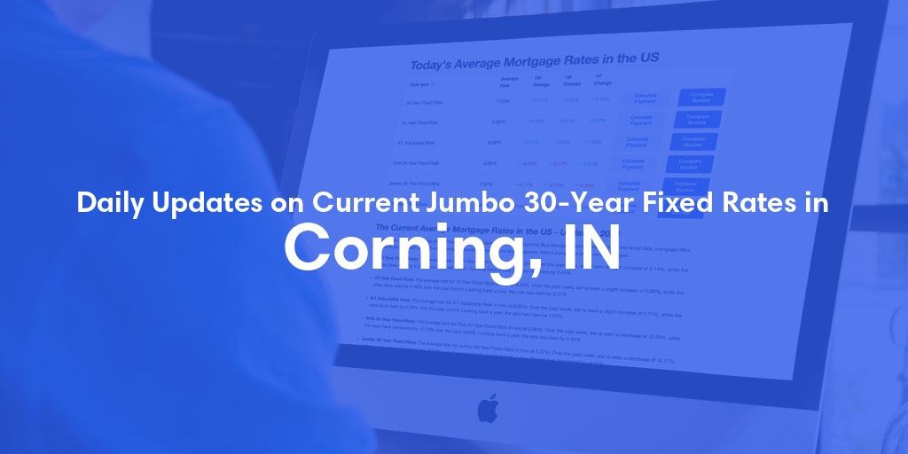 The Current Average Jumbo 30-Year Fixed Mortgage Rates in Corning, IN - Updated: Fri, May 17, 2024