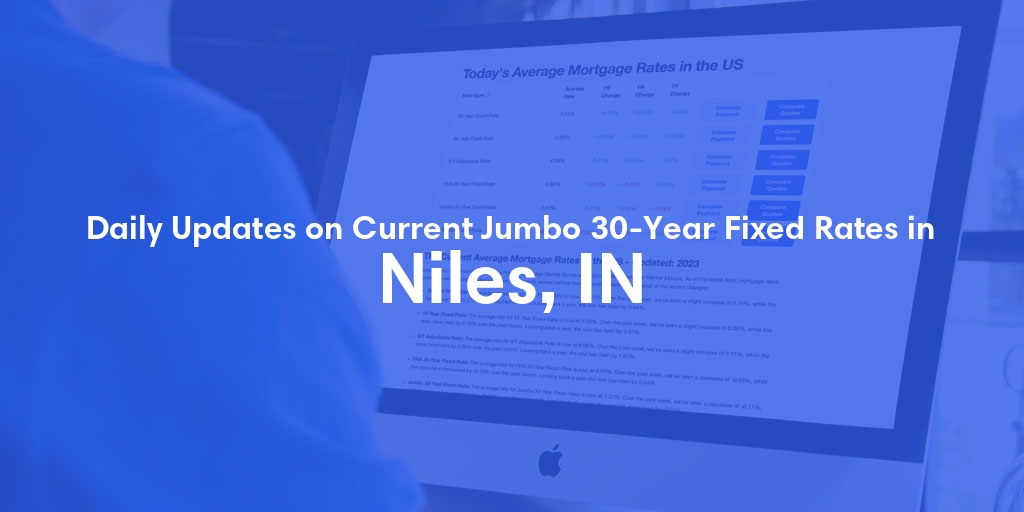 The Current Average Jumbo 30-Year Fixed Mortgage Rates in Niles, IN - Updated: Sat, May 18, 2024