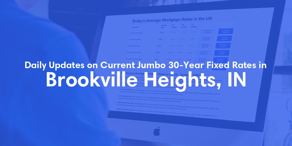 The Current Average Jumbo 30-Year Fixed Mortgage Rates in Brookville Heights, IN - Updated: Thu, May 16, 2024