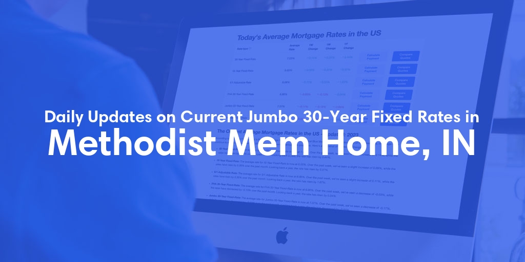 The Current Average Jumbo 30-Year Fixed Mortgage Rates in Methodist Mem Home, IN - Updated: Sun, May 12, 2024