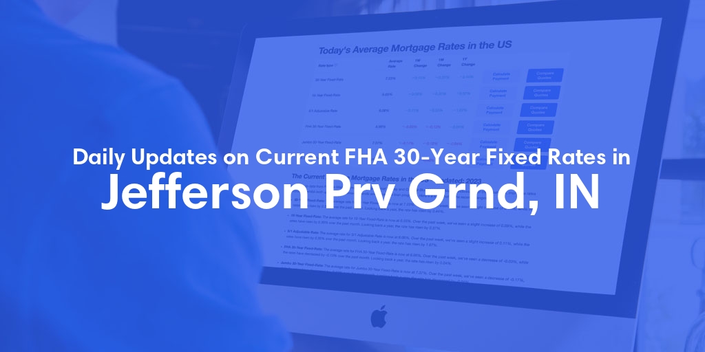The Current Average FHA 30-Year Fixed Mortgage Rates in Jefferson Prv Grnd, IN - Updated: Fri, May 17, 2024