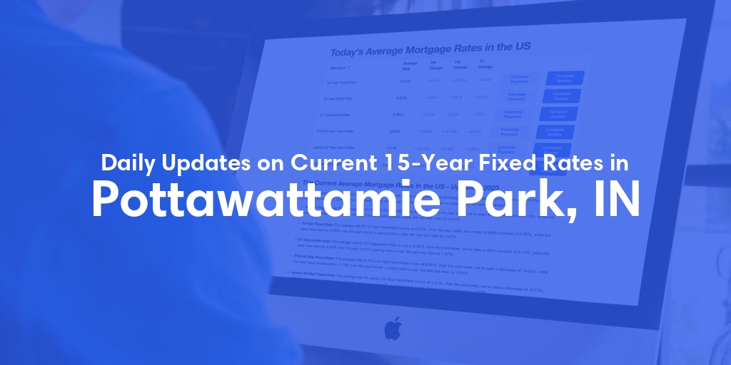 The Current Average 15-Year Fixed Mortgage Rates in Pottawattamie Park, IN - Updated: Fri, May 10, 2024