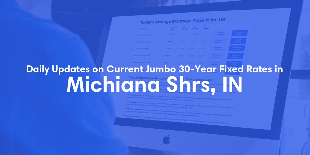 The Current Average Jumbo 30-Year Fixed Mortgage Rates in Michiana Shrs, IN - Updated: Sat, May 11, 2024