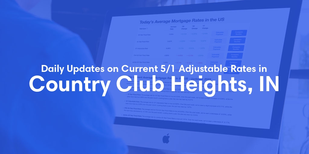 The Current Average 5/1 Adjustable Mortgage Rates in Country Club Heights, IN - Updated: Wed, May 15, 2024