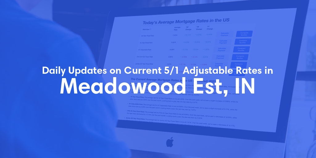 The Current Average 5/1 Adjustable Mortgage Rates in Meadowood Est, IN - Updated: Tue, May 14, 2024