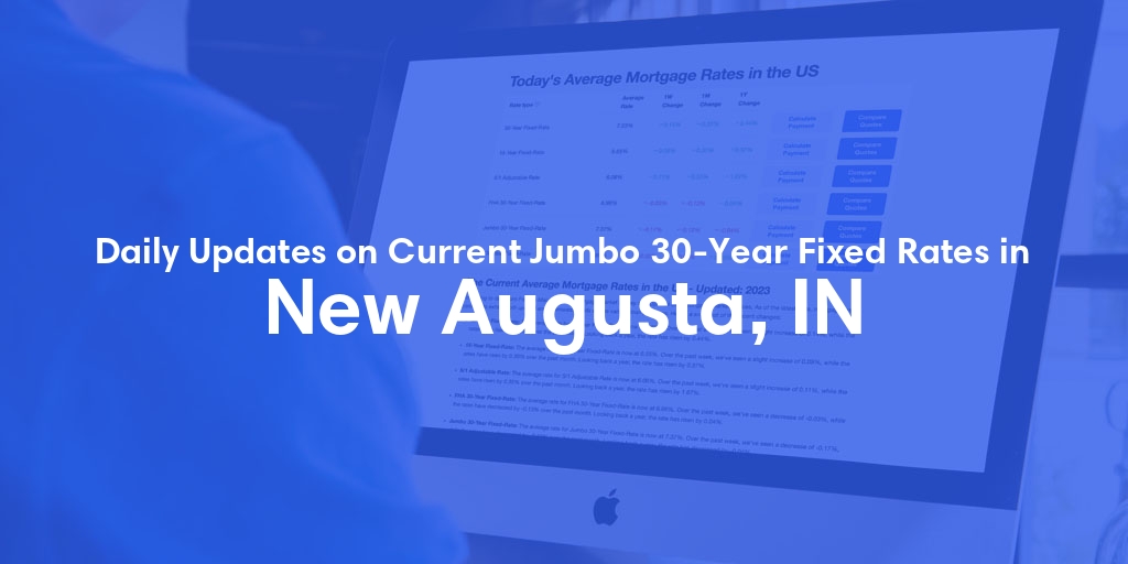 The Current Average Jumbo 30-Year Fixed Mortgage Rates in New Augusta, IN - Updated: Sun, May 19, 2024