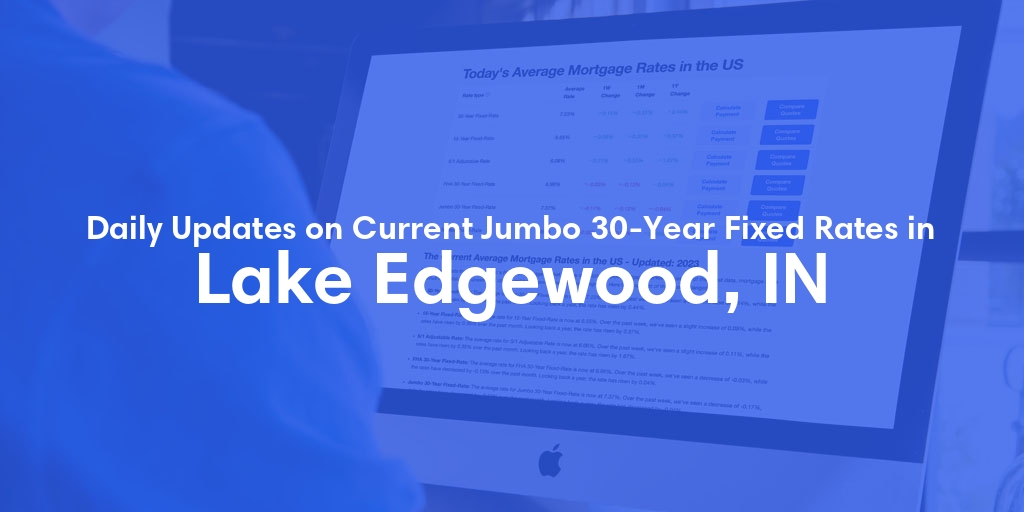 The Current Average Jumbo 30-Year Fixed Mortgage Rates in Lake Edgewood, IN - Updated: Fri, May 17, 2024