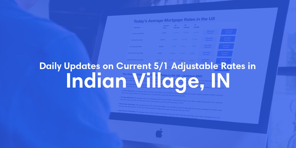 The Current Average 5/1 Adjustable Mortgage Rates in Indian Village, IN - Updated: Sun, May 19, 2024