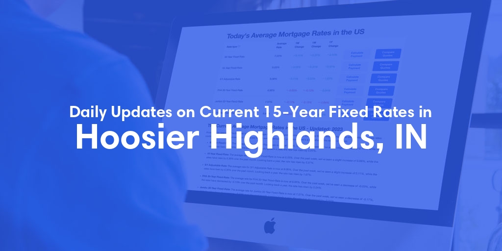 The Current Average 15-Year Fixed Mortgage Rates in Hoosier Highlands, IN - Updated: Sun, May 12, 2024