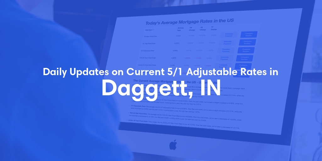 The Current Average 5/1 Adjustable Mortgage Rates in Daggett, IN - Updated: Sun, May 12, 2024