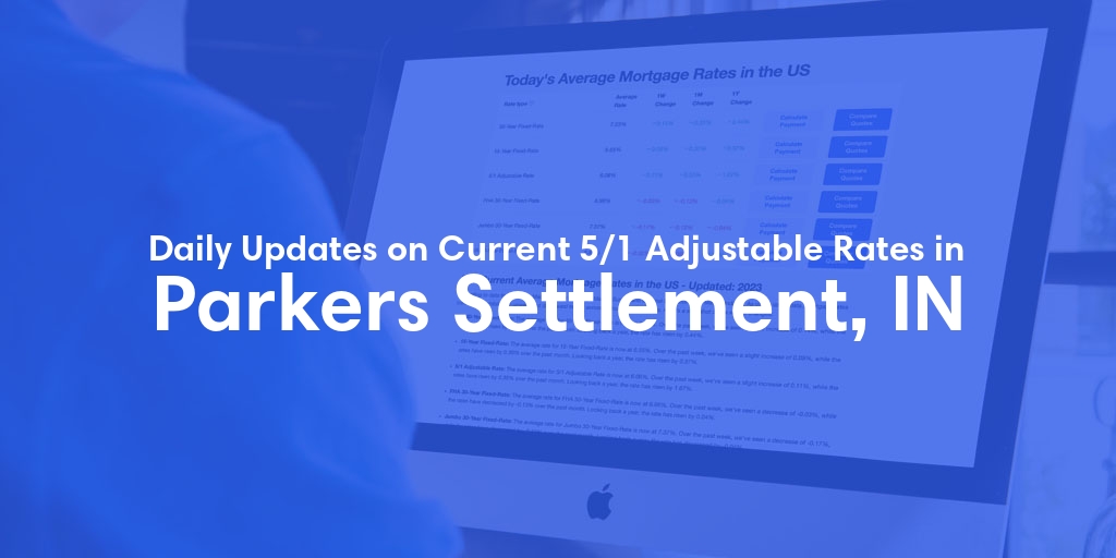 The Current Average 5/1 Adjustable Mortgage Rates in Parkers Settlement, IN - Updated: Wed, May 22, 2024