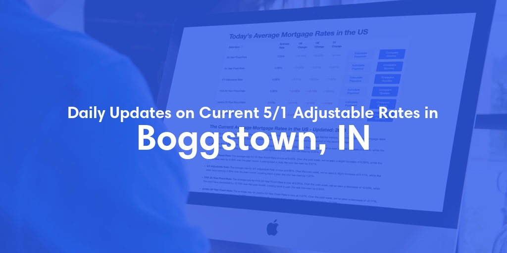 The Current Average 5/1 Adjustable Mortgage Rates in Boggstown, IN - Updated: Sun, May 19, 2024