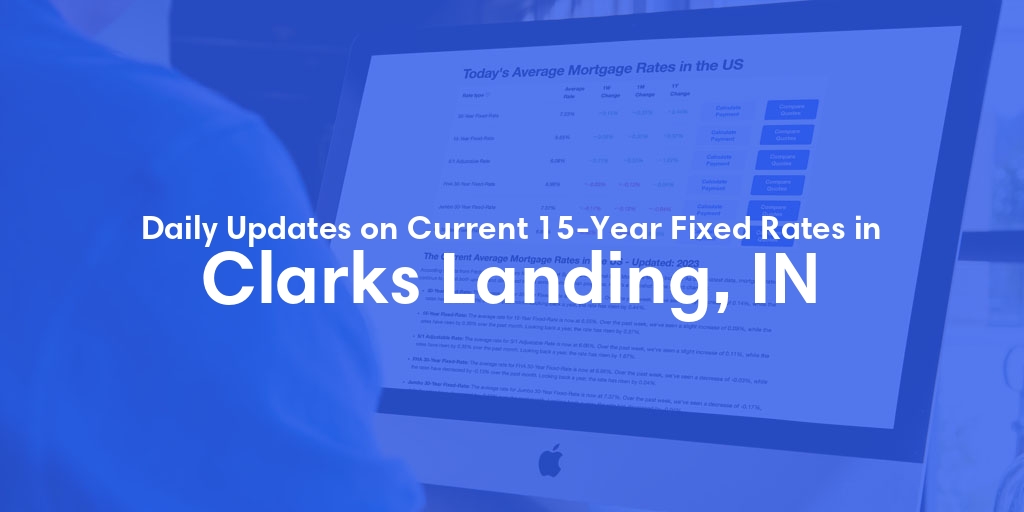 The Current Average 15-Year Fixed Mortgage Rates in Clarks Landing, IN - Updated: Thu, May 9, 2024