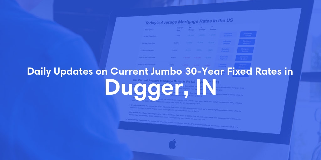 The Current Average Jumbo 30-Year Fixed Mortgage Rates in Dugger, IN - Updated: Tue, May 21, 2024