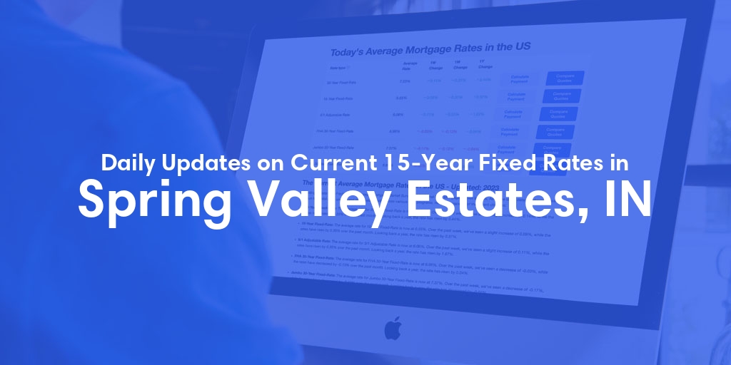 The Current Average 15-Year Fixed Mortgage Rates in Spring Valley Estates, IN - Updated: Fri, May 24, 2024