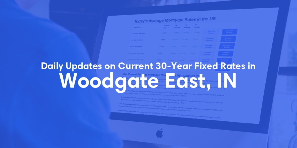The Current Average 30-Year Fixed Mortgage Rates in Woodgate East, IN - Updated: Sat, May 18, 2024