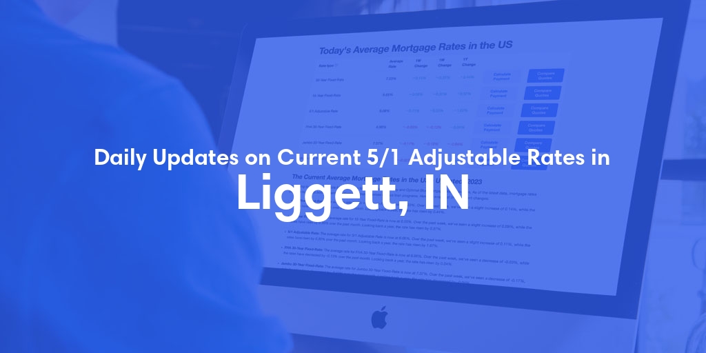 The Current Average 5/1 Adjustable Mortgage Rates in Liggett, IN - Updated: Sat, May 18, 2024