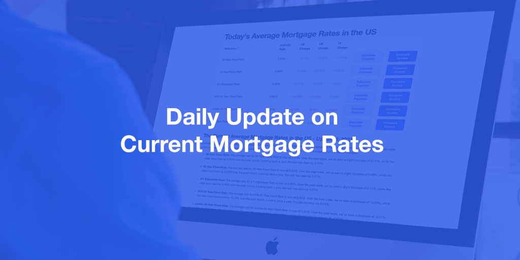 The Current Average Mortgage Rates in the US - Updated: Tue, Nov 28, 2023